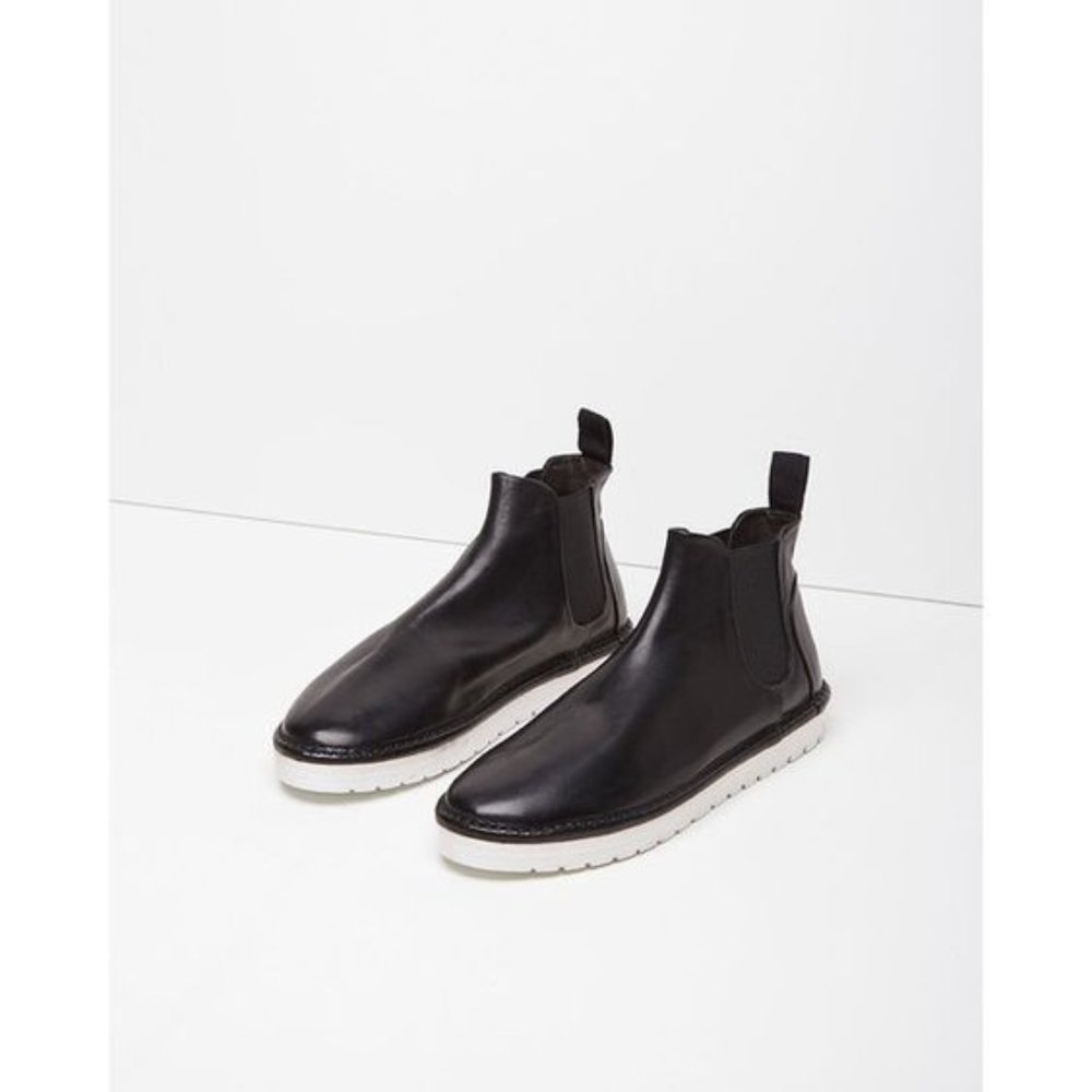 Marsell Sancrispa ankle boot in nappa leather, nero, sz 38 IT / US 8